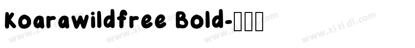 Koarawildfree Bold字体转换